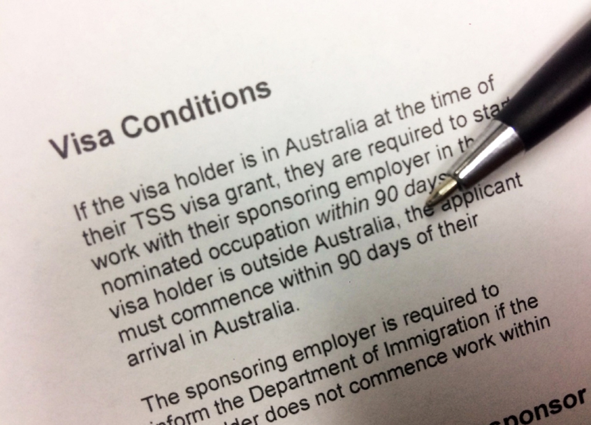 The TSS 482 Visa Condition 8607 Australian Immigration Specialists